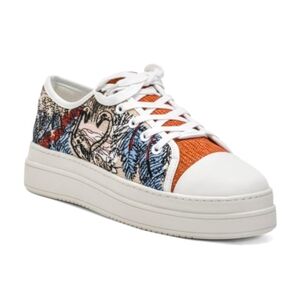 NIB J/Slides Nikki Embroidered Platform Sneakers